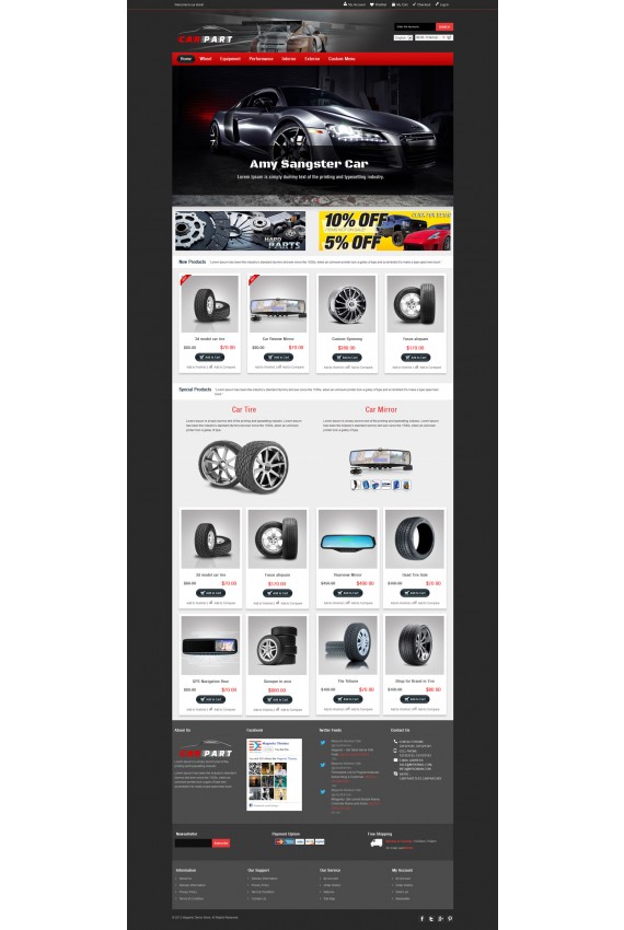 CarPart Responsive Template